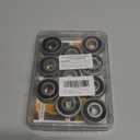 10 Pack Flanged Ball Bearings 5/8" x 1-3/8" x 1/2", Pre-Lubricated, for Lawn Mower, Wheelbarrows, Carts & Hand Trucks Wheel Hub, Replacement for JD AM118315, AM35443, Stens 215-038, 215-061 Etc