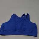 RUNNING GIRL Sports Bras for Women High Support,Seamless Ribbed Longline High Neck Sports Bra Racerback Padded Crop Top Yoga L