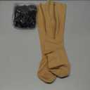 Hillban 2 Pair 15 - 25 Mmhg Wide Plus Size Calf Zipper Compression Socks for Women Men (X-Large, Black, Beige)