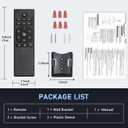 Replacement for Harbor Breeze Ceiling Fan Remote Control A25-TX012 A25-TX025, 6-Speed & Light Dimmer with Learn Key for DC Motor,Natural Breeze & Sleep Timer & Season Slide Switch (Remote Only)