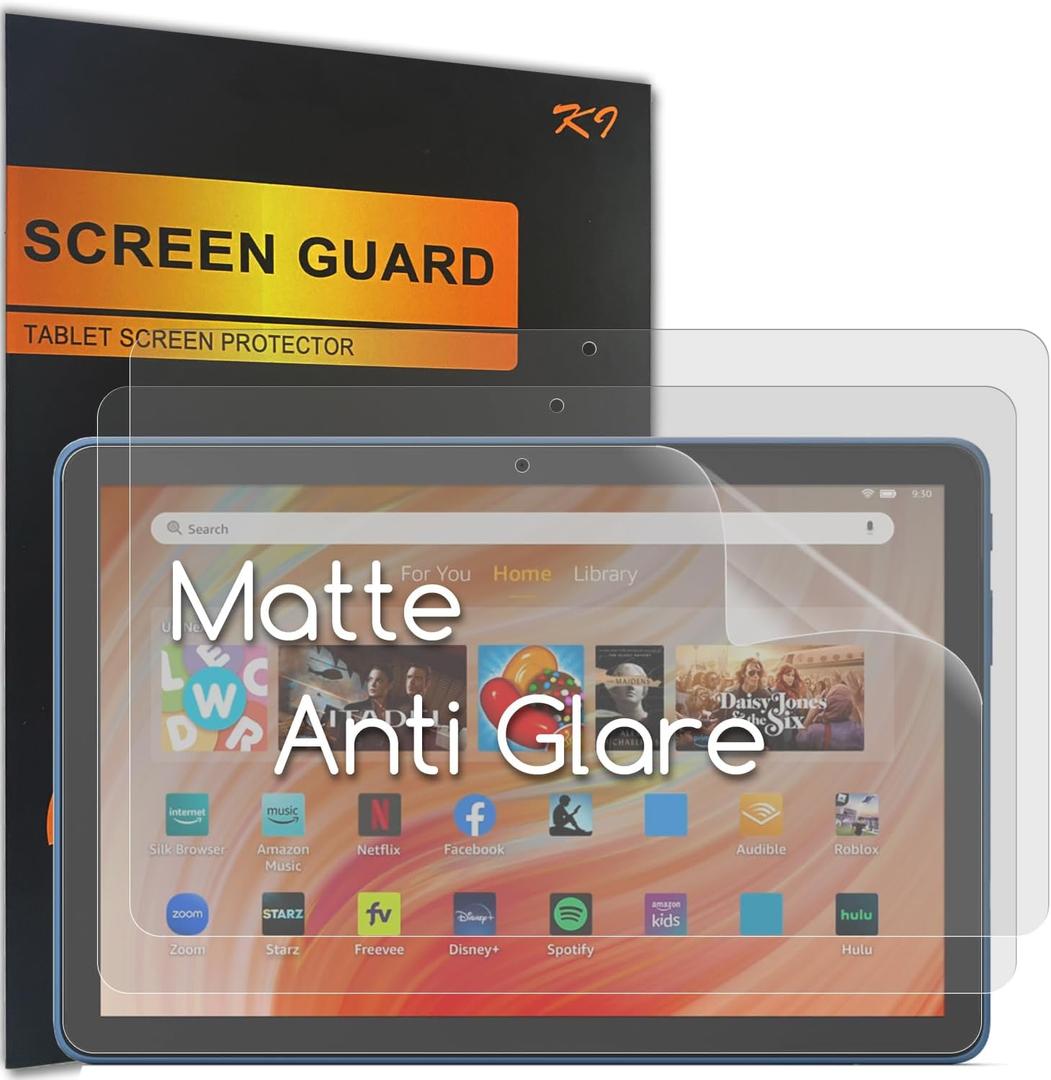 KEANBOLL 3-Pack Anti Glare Screen Protector for All-New Amazon Fire HD 10/Fire HD 10 Plus 10.1 Tablet (2023-2021 Release,13th-11th Generation),Eye Protection&Anti Glare&Anti Fingerprint Filter