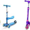 Gotrax KS1 Kids Kick Scooter, 3 Wheels for Boys & Girls 2-8, Gifts
LED Light-Up Wheels, 3 Adjustable Handlebar, Easy Assembly, Lightweight, Wide Anti-Slip Deck, Lean to Steer, Max Load 110 lbs