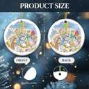 4 x Nativity Scene Ornament 2025  Cute Baby Jesus, Mary & Joseph Ceramic Ornament  Religious Christian Christmas Tree Decoration  Kids Nativity Gift, Faith Holiday Dcor, Christian Keepsake 2024