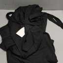 IyMoo Plus Size Suits for Women Business Open Front Long Sleeve Blazer Elastic Waist Solid Straight Leg Pant Set Suits (XX-Large Plus, Black)