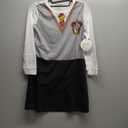 Harry Potter Girls Hermoine Hogwarts Gryffindor Uniform Pajama Nightgown (14, Gray)
