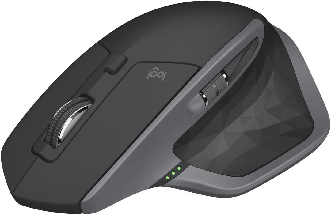 Logitech MX Master 2S Bluetooth Edition Wireless Mouse, Multi-Surface, Hyper-Fast Scrolling, Ergonomic, Rechargeable, Connects Up to 3 Mac/PC Computers - Graphite