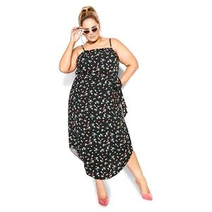 City Chic Women's Plus Size Tamika Print Dress, L