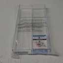 iDesign Clarity Plastic Divided Drawer Organizer, Storage Container for Vanity, Bathroom, Kitchen Drawers, 8" x 16" x 2", Clear,40850