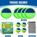 Toss and Catch Ball Set, Pool Beach Outdoor Toys Games for Kids Ages 4-8-12, 4 Paddles 4 Balls and Storage Bag, Summer Yard Outdoor Game for Adult Family, Birthday Easter Gift for Kids