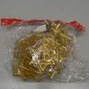 ElodieAu 10ft Chanukah Star Decorative String Lights, 20 LED Warm White Hexagram Shape Light, Hanukkah Decorations for Home, for Jews Judaism Bedroom Window Wall Fence Party Decor (Gold)