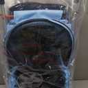 4 Wheels Pet Stroller Foldable Carrier Strolling Cart for Cat Dog w/ Storage Basket Blue