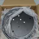 6PK 15.8 Inch LED Flush Mount Ceiling Light Black, 32W, 3480LM, 3000K/4000K/6000K CCT Selectable, Round Flat Panel Light Low Profile Ceiling Light Fitures for Hallway, Kitchen, Bedroom, Laundry Room, Black