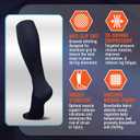 Compression Socks for Women & Men (20-30 mmHg) Support for Flying and Travel, Nurses, Sports and Everyday Wear, S/M