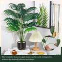 Der Rose 28" Fake Palm Tree Large Artificial Potted Plants Indoor for Home Porch Patio Living Room Bathroom Outdoor Decor