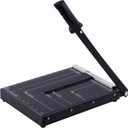 ISDIR 12” Heavy Duty Metal Paper Cutter - 15 Sheet High Capacity Guillotine Trimmer with Blade Safety Lock & Magnetic Guide, Professional Craft Cutter for Cardstock, Photos, DIY & Office