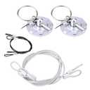 Watris Veiyi Hood Pins, 2pcs Universal CNC Aluminum Bumper Quick Release kit, Hood pins for Truck and Cars(Silver)