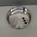 VAEHOLD Lazy Susan Turntable Spice Rack Organizer for Kitchen Cabinet, Storage Tray for Fruit, Snacks, Salad - Organizer for Cupboard, Pantry, Bathroom, Table, Cosmetic (Silver, 7 1/ 2‘’)