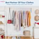 HOUSE DAY White Plastic Hangers 50 Pack, Plastic Clothes Hangers with Built-in Hooks, Durable and Strong Plastic Coat Hangers for Closet, Space Saving Clothing Hanger for Shirts, Coats, Skirt, Dress