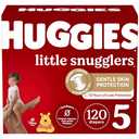 Baby Diapers Size 5 (27+ lbs), 120ct, Huggies Little Snugglers