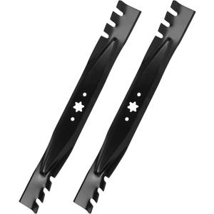 942-04308 942-04308A 942-04308-X 942-0616A Mower Blades for Troy-Bilt Cub Cadet LT42 LT4200 XT1-42 RZT42 42 Inch Deck Mower Blades 742-0616A 742-0616 942-0616 112-0315 2 Pack 6 Point Star(Black)