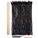 DAIXI 0.6cm and 0.4 0.8cm Options Thickness 18 Inch 60 Strands 100% Real Human Hair Dreadlock Extensions for Man/Women Handmade Permanent loc Extensions Bundles Can Be Dyed Bleached Curled Twisted Black