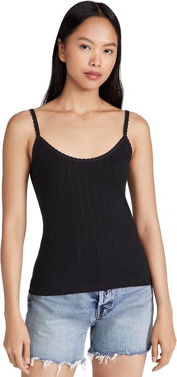 Leset Women's Pointelle Classic Tank Top S