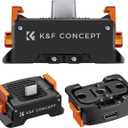 K&F CONCEPT Charging Adapter Base for DJI Osmo Pocket 4/3, Desktop Type-C Charging Dock Fit Arca-Swiss Standard, with 1/4 Screw Hole/Folding Finger, Aluminum Alloy Bracket