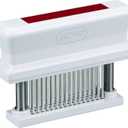 Jaccard 200348R, 48 Blade Durable Meat Tenderizer with Stainless Steel Razor Sharp Needle, Cooking Gadget for Tenderizing Chicken, Beef, Pork, Veal, BBQ, Red (Pack of 1)