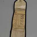 emissary Small Jewelry Travel Case Organizer for Necklace, Earrings, Rings, Bracelet, Jewelry Storage, Earring Storage, Necklace Storage, Valentines Day Gifts Pouch Bag Accessories for Travel(Black)