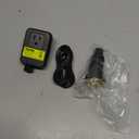 Garbage Disposal Air Switch Kit Sink Top Waste Disposal Long Stainless Steel Black On/Off Air Button Food and Waste Disposals Part by Etoolcity, UL Listed