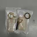 YHC Key Fob Cover for Cadillac with Gold Keychain Key Shell for Escalade SRX CTS ATS XTS DTS STS 2008-2015 (White), 2Pack