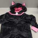 Spooktacular Creations Halloween Black Cat Costume, Girls Black Cat Jumpsuit, Child Animal Zip-Up Hooded Romper for Halloween Dress Up Costume Themed Parties
