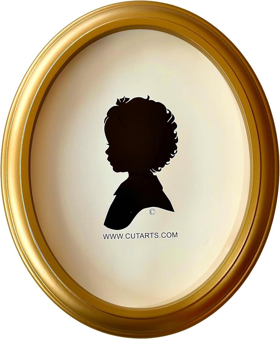 CUT ARTS 8x10 Gold Oval Frame