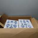 Maxcheck 24 Pcs Christmas Porcelain Blue and White Vase Mini Chinoiserie Bud Vase Vintage Ceramic Oriental Handmade Chinese Flower Jardiniere for Home Office Shelf Table Centerpieces Decor