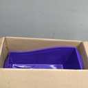 Storex Large Book Bin, 14.3 x 5.3 x 7", Mauve, Case of 6 (71192U06C)
