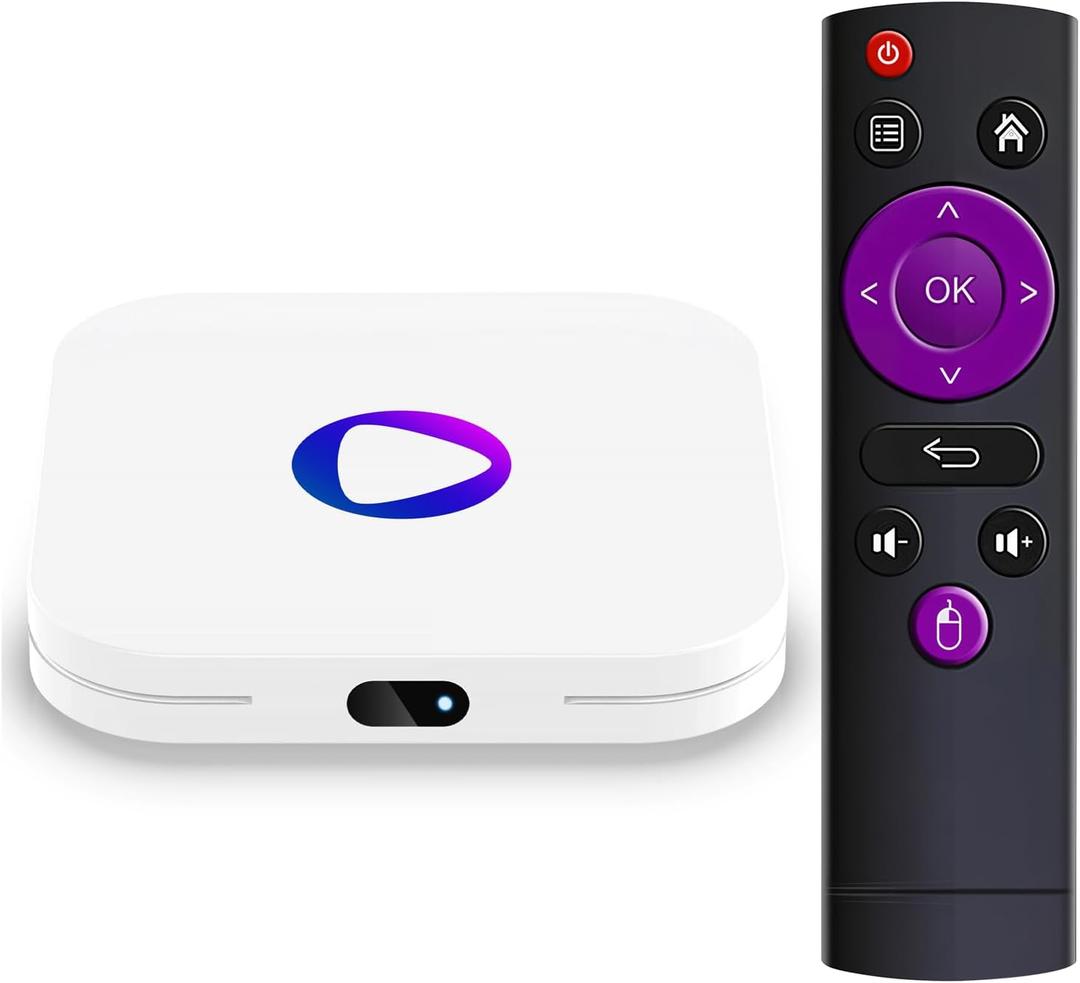 M1 Android 13.0 TV Box, 4GB RAM + 32GB ROM, 4K Ultra HD Home TV Streaming Device, 4K@60Hz Video Output, Support 2.4G & 5G WiFi 6, BT 5.0, HDR10, 3D, Rockchip RK3528 Quad-Core A53 CPU