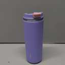 TOURIT 16 oz Insulated Stainless Steel Travel Mug with Lid, Leak-Proof Double-Wall Vacuum Tumbler, Reusable Coffee Cup - Purple