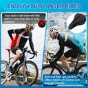 Bike Seat Cushion Gel Padded Saddle Cover for Men Women - Extra Padding Soft Comfort Bicycle Seat Cushion for Peloton, Stationary, Spin, Mountain, Road, Ebike