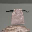 Blissy Silk Sleep Mask Profile - 100% Pure Mulberry Silk 22 Momme 6A Fibers Silk Eye Sleeping Mask for Women & Men for Total Blackout - Blindfold Silk Sleep Mask Side Sleeper Eye Cover (Pink)