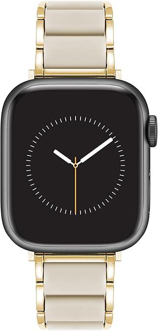 Anne Klein Rubberized Fashion Bracelet for Apple Watch, Secure, Adjustable, Apple Watch Replacement Band, Fits Most Wrists