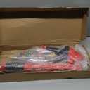 Upgraded Pressure Washer Gun with Extension Replacement Wand, M22 Fitting,7 Inch 30 Degree Curved Rod, 5 Nozzle Tips, 5000 PSI, 47 Inch (black and red)