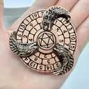 D&D Themed Fidget Spinner, dice Spinner, D4,D6, D8, D10, D12,D20,D% 7-in-1 Metal dice, Perfect for D&D Dungeons and Dragons, RPG and Pathfinder Role Playing Games Ancient Red Copper  (Brass)