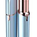 Facial Hair Remover for Women - as Seen on TV Painless Face Shaver - Electric Hair Removal Device for Face Lips Peach Fuzz with Light (Blue)