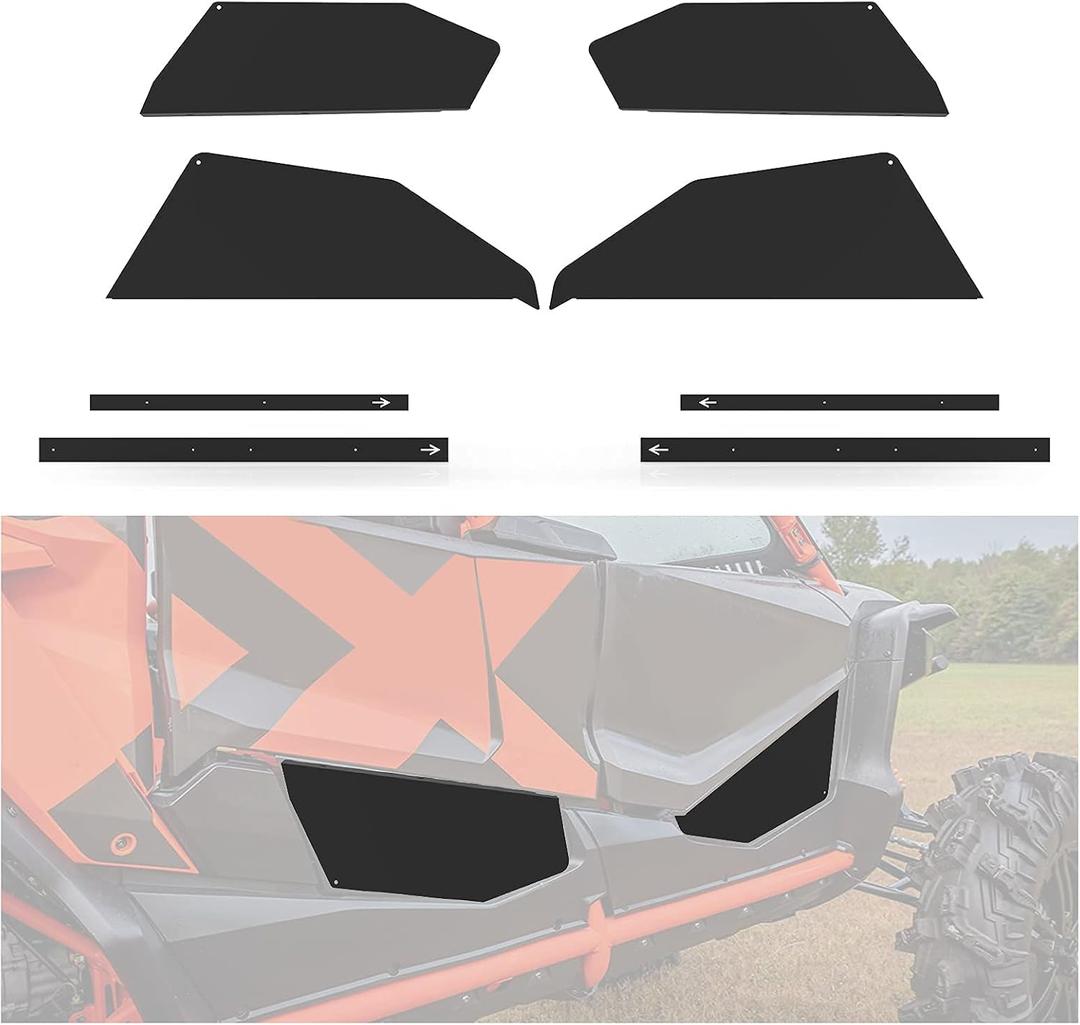 A & UTV PRO Lower Door Panels, Aluminum Bottom Half Lower Door Inserts, Compatible with 2019-2024 Honda Talon 1000X-4 4 Doors Accessories