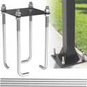 IRENPORU 7" Basketball Hoop Anchor Kit Universal Ground Mount