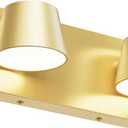 URSOLA 2 Light Bathroom Vanity Light, LED Gold Wall Light Fixtures, Up and Down Rotatable Dimmable, 13 inch Bathroom Lighting Fixtures Over Mirror