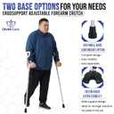 Forearm Crutches for Adults & Seniors, Adjustable Aluminum Pair, 
Extended Length	33.5 inches