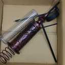 Rain Gauge Outdoor, Solar Rain Gauges for Yard, Freeze Proof Rain Gauge with 7" Plastic Tube, Copper Metal Decorative Garden Stake with Led Light, Brown