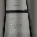 5x7 Picture Frame set of 2, Matte Black Modern Thin Aluminum Metal Photo Frames with HD Real Glass, Display for Tabletop and Wall Collage, 2 Pack