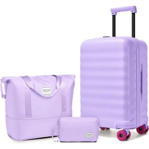 Carry On Luggage Set 3 Piece, Carry-on Suitcase With Wheels, 3 piece set 22inch